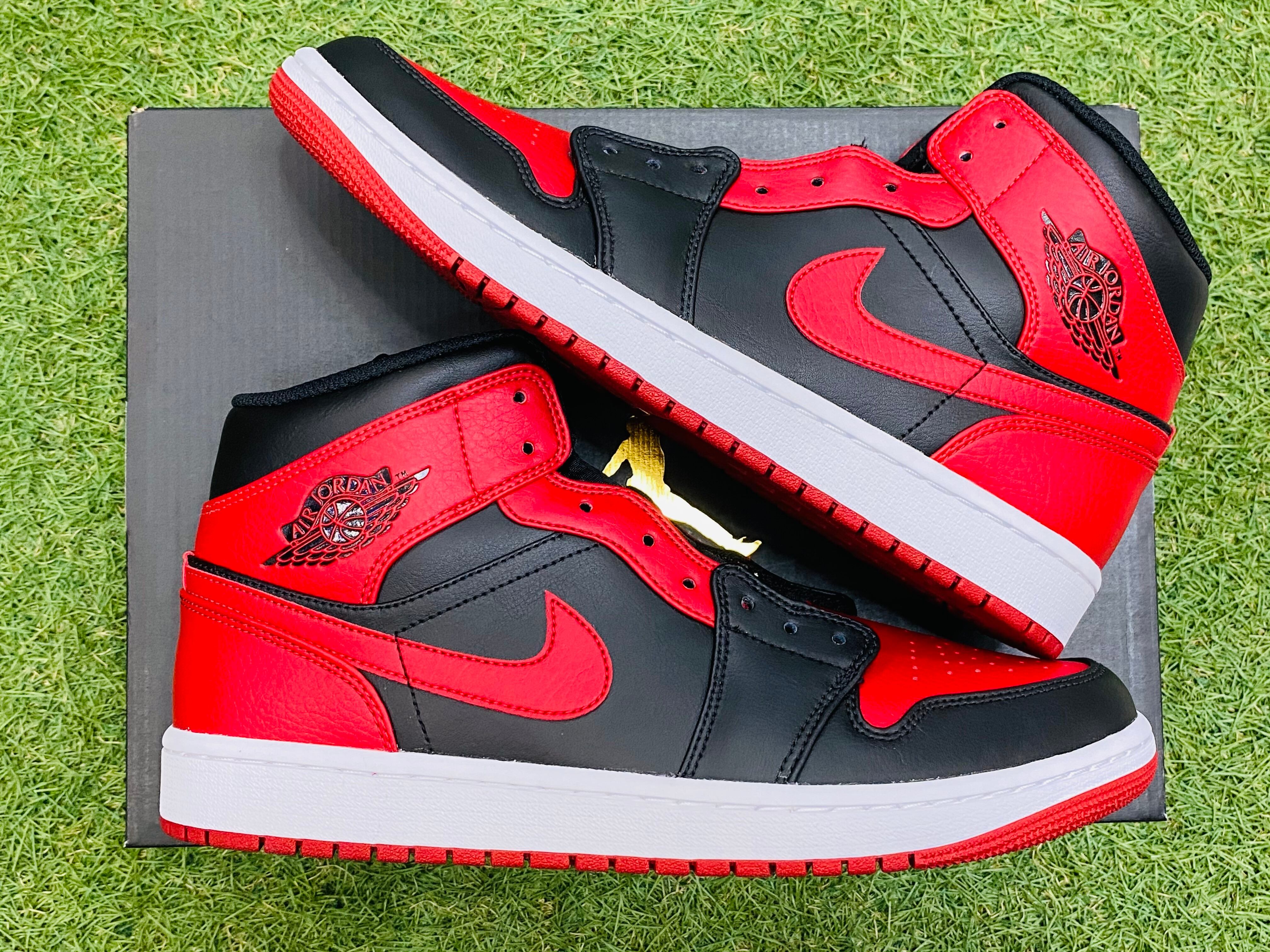 NIKE AIR JORDAN 1 MID BRED 554724-074 27.5cm 102.5KC3531 | BRAND 