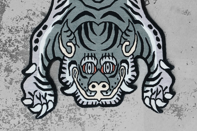 Tibetan Tiger Rug 《Mサイズ•ウール・オリジナル2・アラジングリーン259》チベタンタイガーラグ