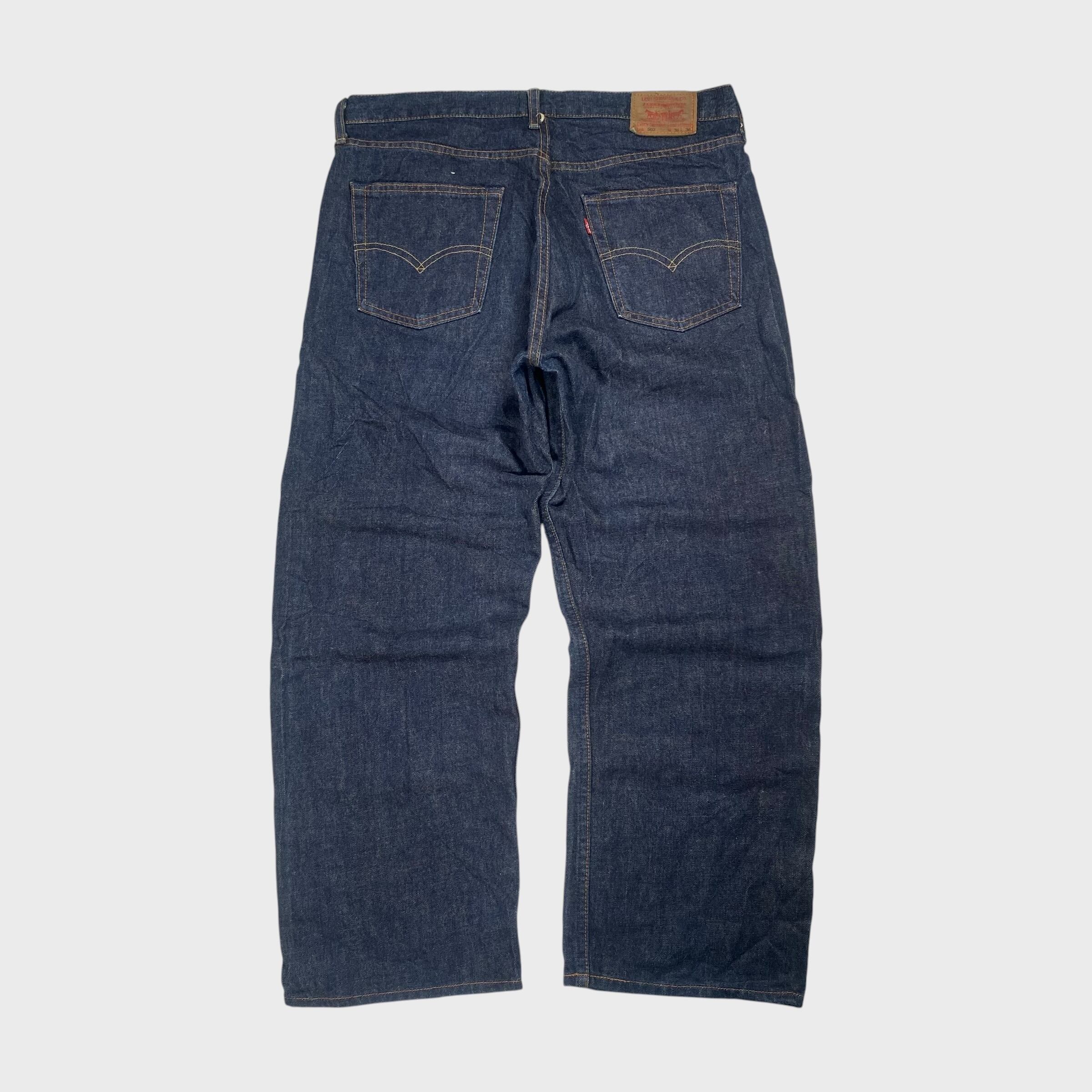 W34 リーバイス デニムパンツ 濃紺503B L34日本製製140years