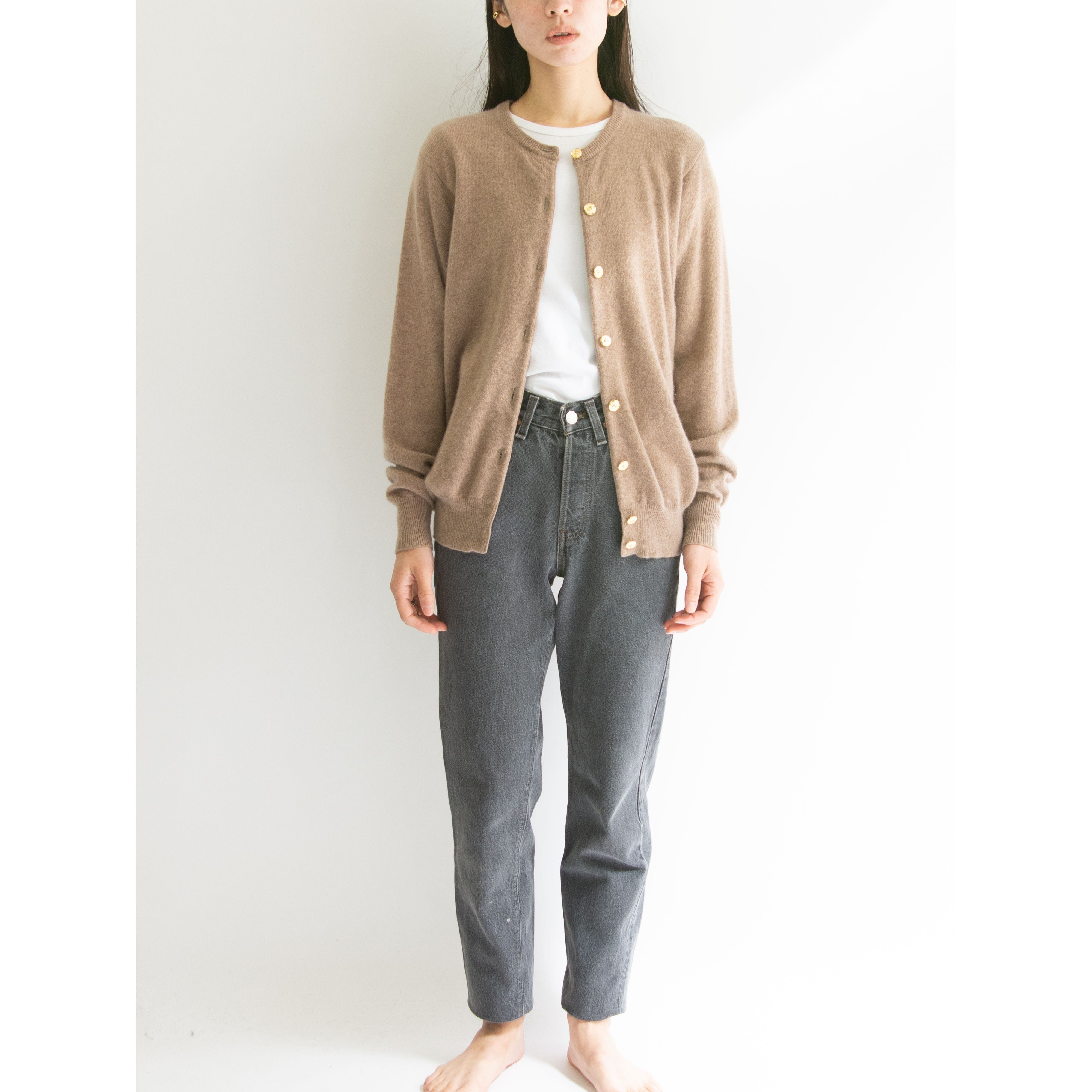 【Unknown Brand】Made in China 100% Cashmere Knit Cardigan（カシミヤニットカーディガン）
