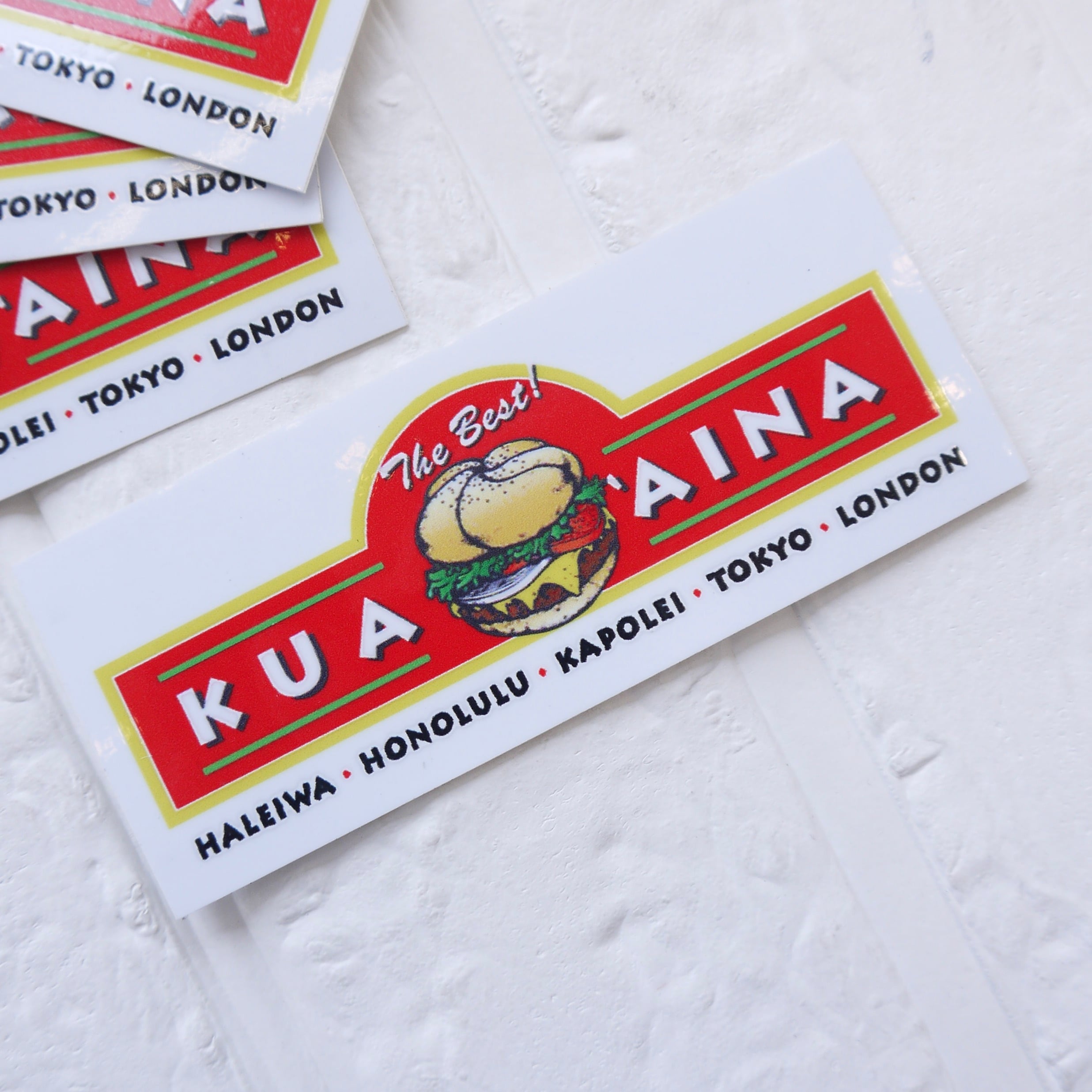 クアアイナ ステッカー KUA'AINA ハンバーガー ハワイ Hawaii ハワイ雑貨 ハワイショップ シール
