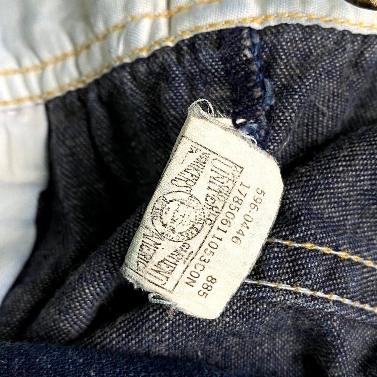 kids】80年代 USA製 Lee リー 濃紺 デニム オーバーオール キッズ 12MO