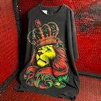 OGABEL グラフィックTシャツ ライオン ラスタカラー ビッグサイズ