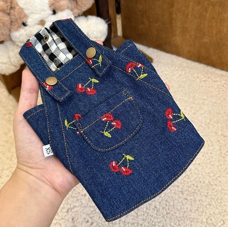 《予約》№3102075 さくらんぼデニムオーバーオール