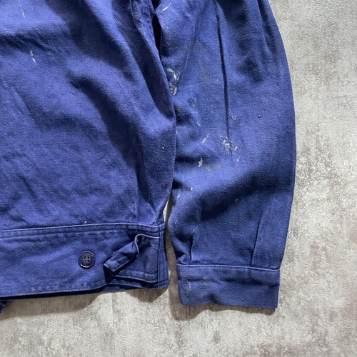 60s Le Montfort 刺繍タグ コットンツイル メカニックジャケット 詳細写真10