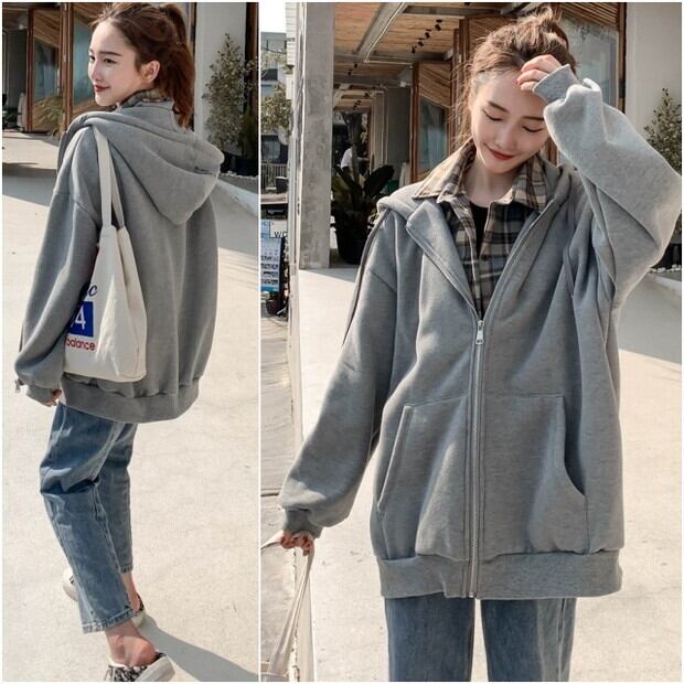 秋新作 レディース パーカー ジップアップ ジップアップパーカー レディース オーバーサイズ ビッグシルエット ドロップショルダー レイヤード風 フェイクレイヤード 重ね着風 シャツ チェックシャツ チェック柄 スウェット スエット フーディ 体型カバー ゆったり P6949