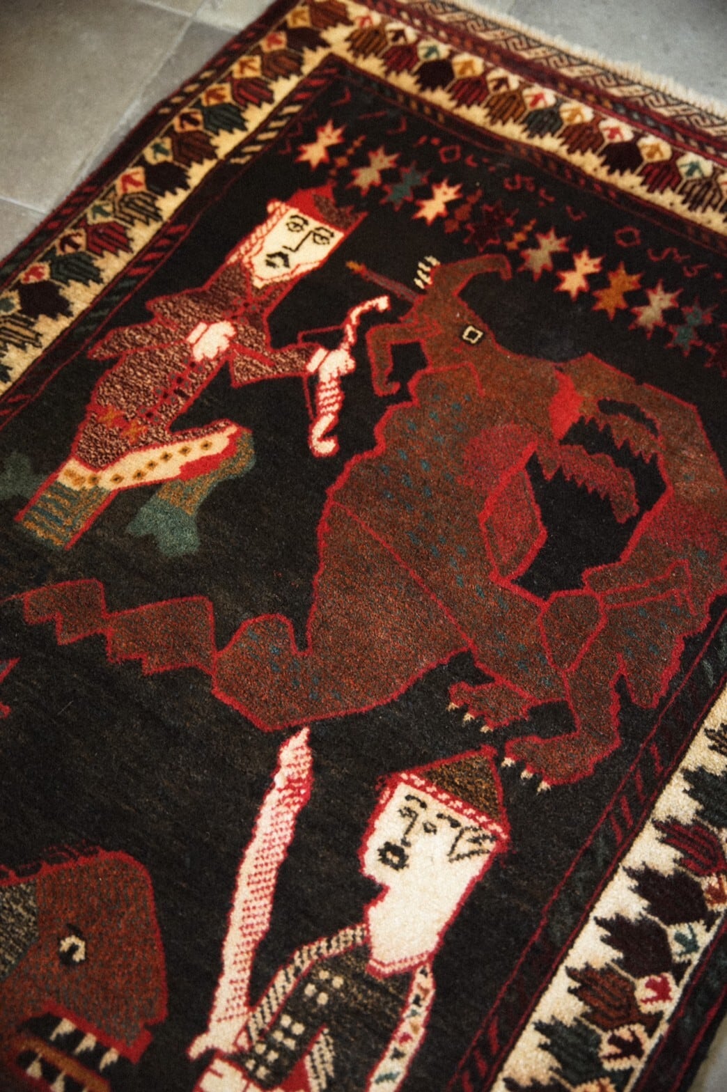 362-Vintage Baluch rug