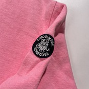 SINA COVA シナコバ ロゴ刺繍 ワッペン付き スウェット トレーナー シャツ サイズ LL /ピンク/メンズ/日本製/マリン