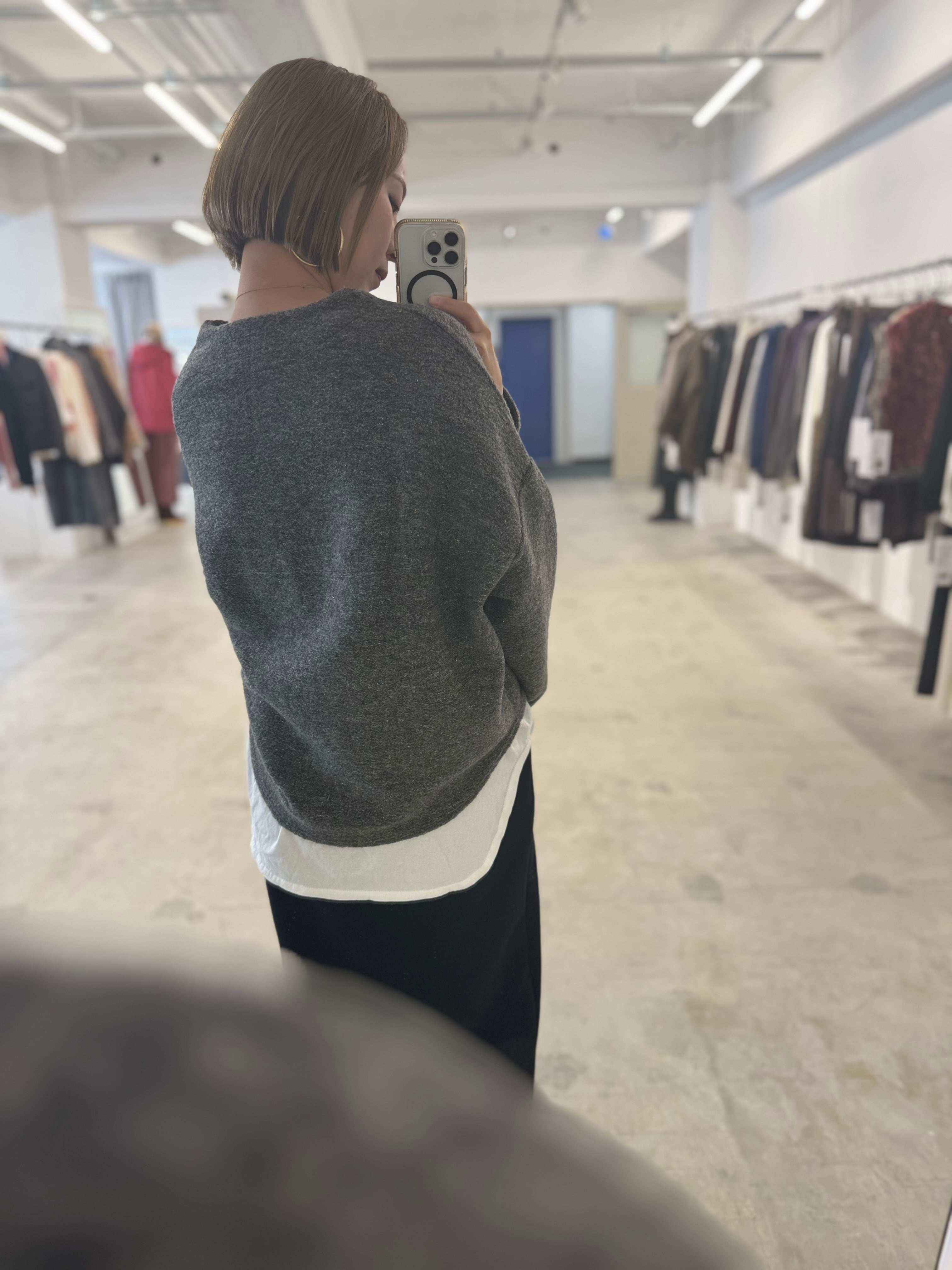 【LEMELANGE】ラメ入りスライバーニット 8551101