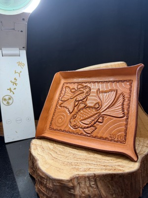 レザートレイ(ゴールドフィッシュ＆波紋)