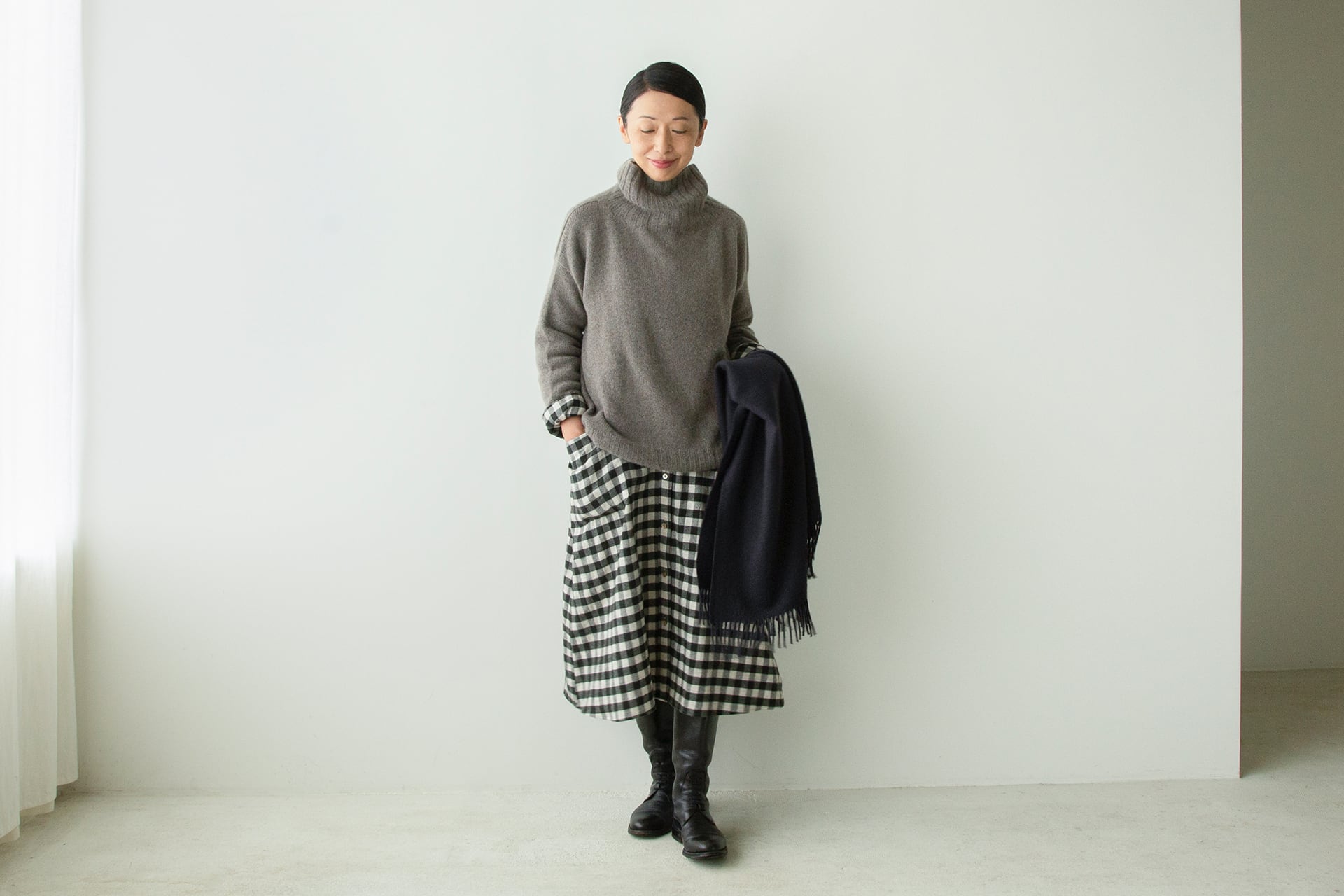 HAND ROOM WOMENS」ギンガムチェックワンピース | 天然生活 ONLINE SHOP