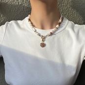 [ brown ] 淡水パール　2wayネックレス［GSN108］