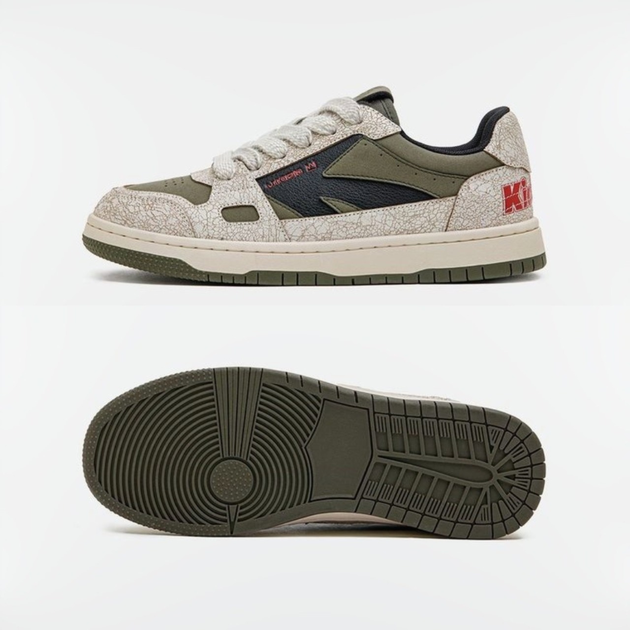 Retro Color Multi Panel Sneakers / レトロ カラー マルチ パネル スニーカー