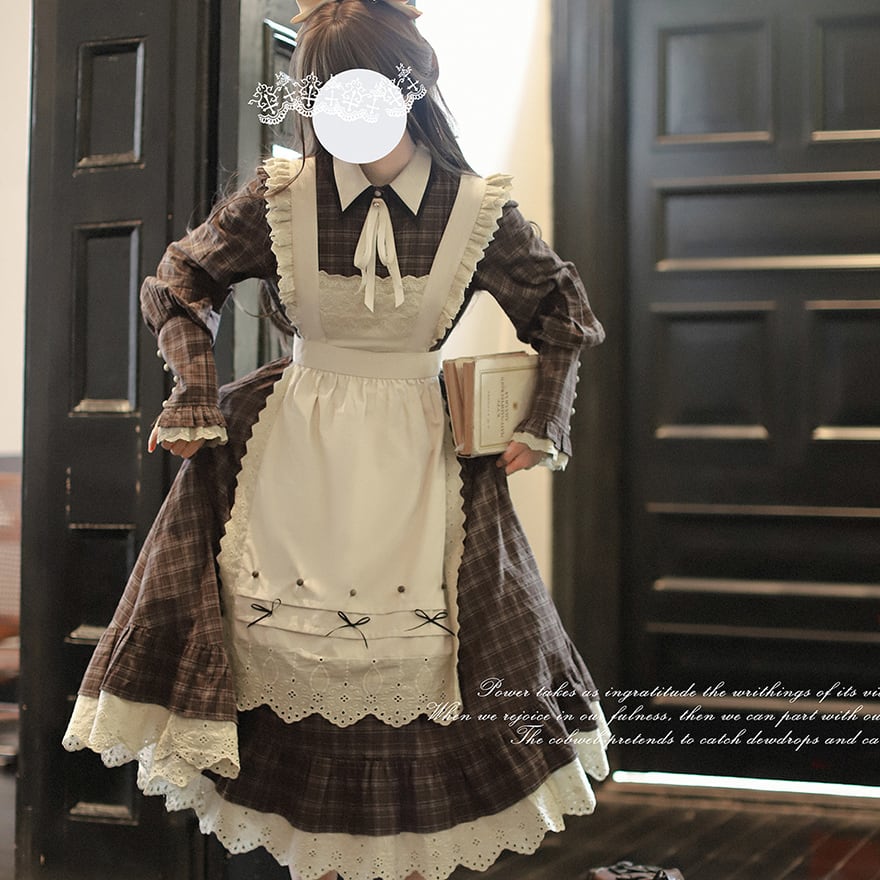 クラロリ レースメイドエプロン お嬢様風×控えめ普段着｜WithU