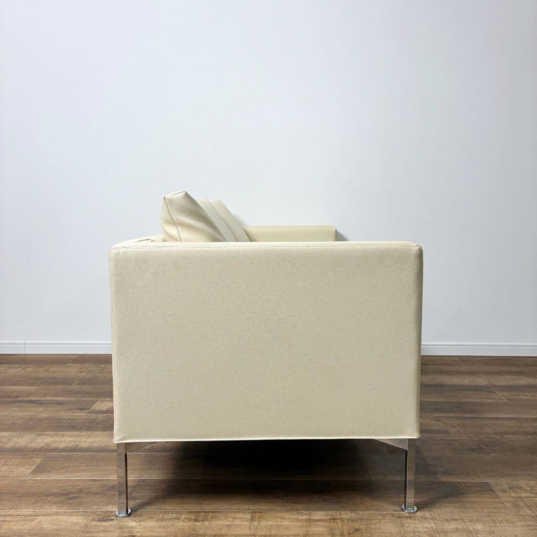 極美品 カッシーナ ボックススモールソファ Cassina ixc.カッシーナ・イクスシー Box small sofa 2P WHITE