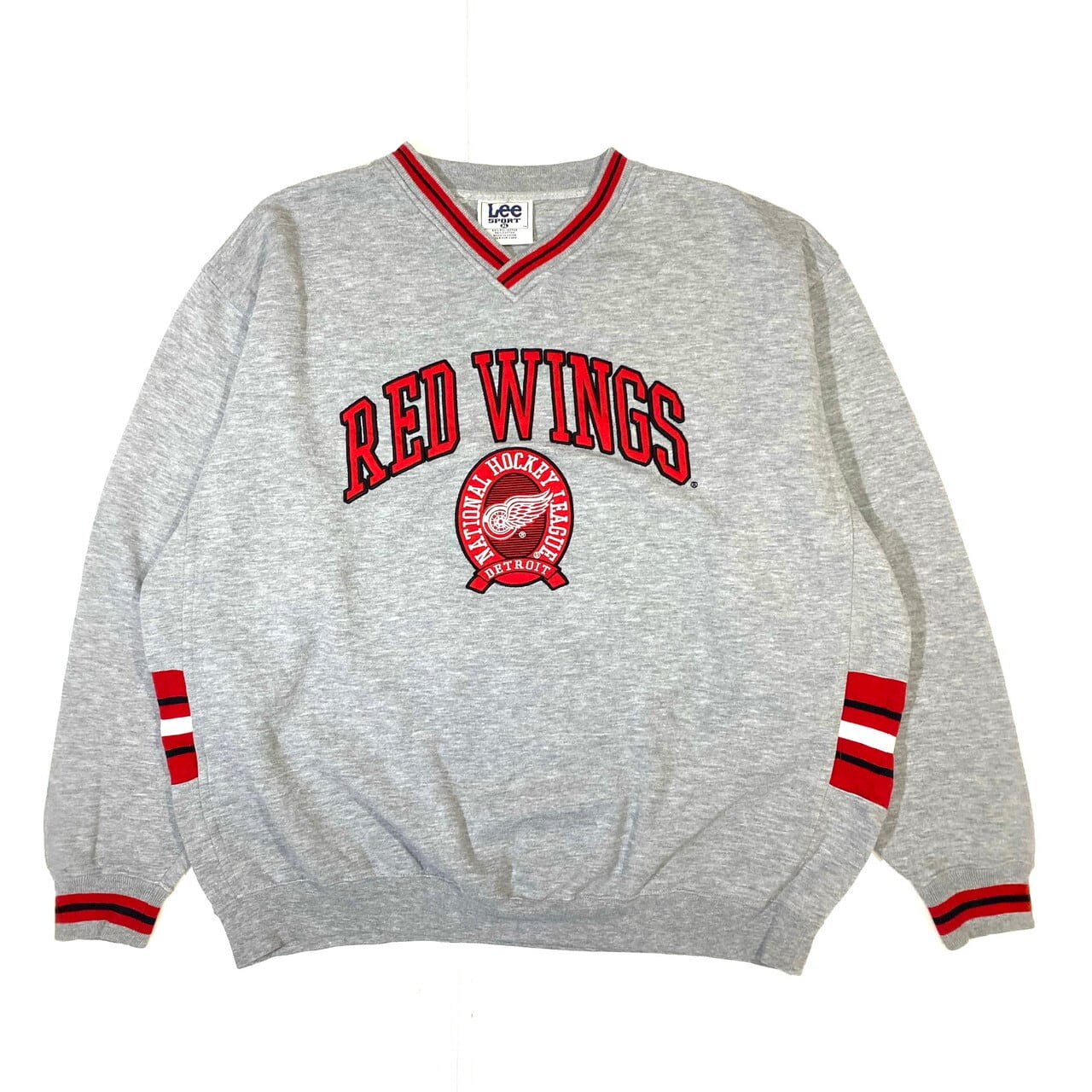 90年代 Lee SPORT リー NHL スウェットシャツ メンズXL 古着 RED WINGS