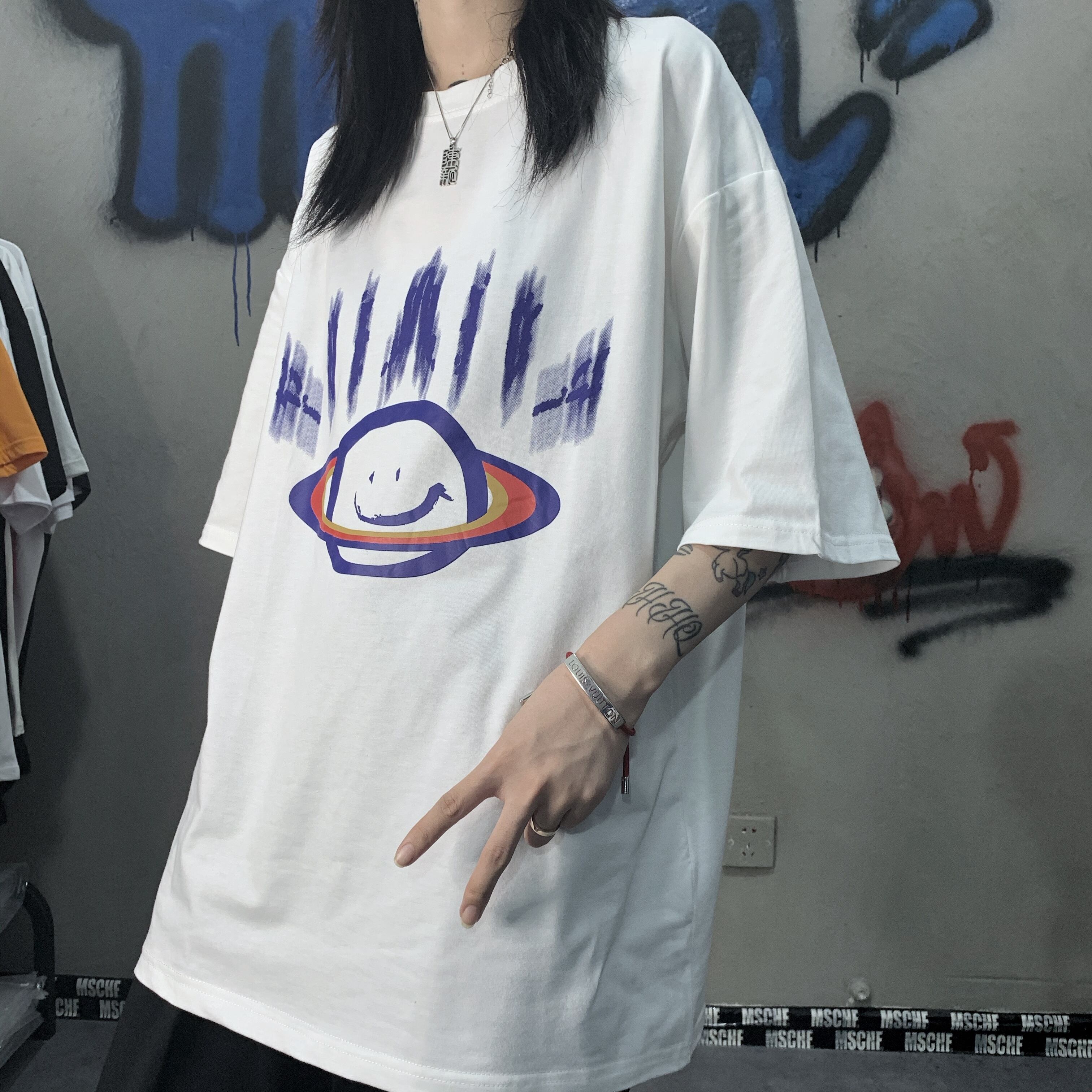 在庫有り即日出荷 韓国 ファッション 柄 シャツ プリント 韓流 ストリート Tシャツ パーカー トレーナー アクセサリー ネックレス リング 春服 正規販売店 ファッション レディースファッション Www Writeawriting Com