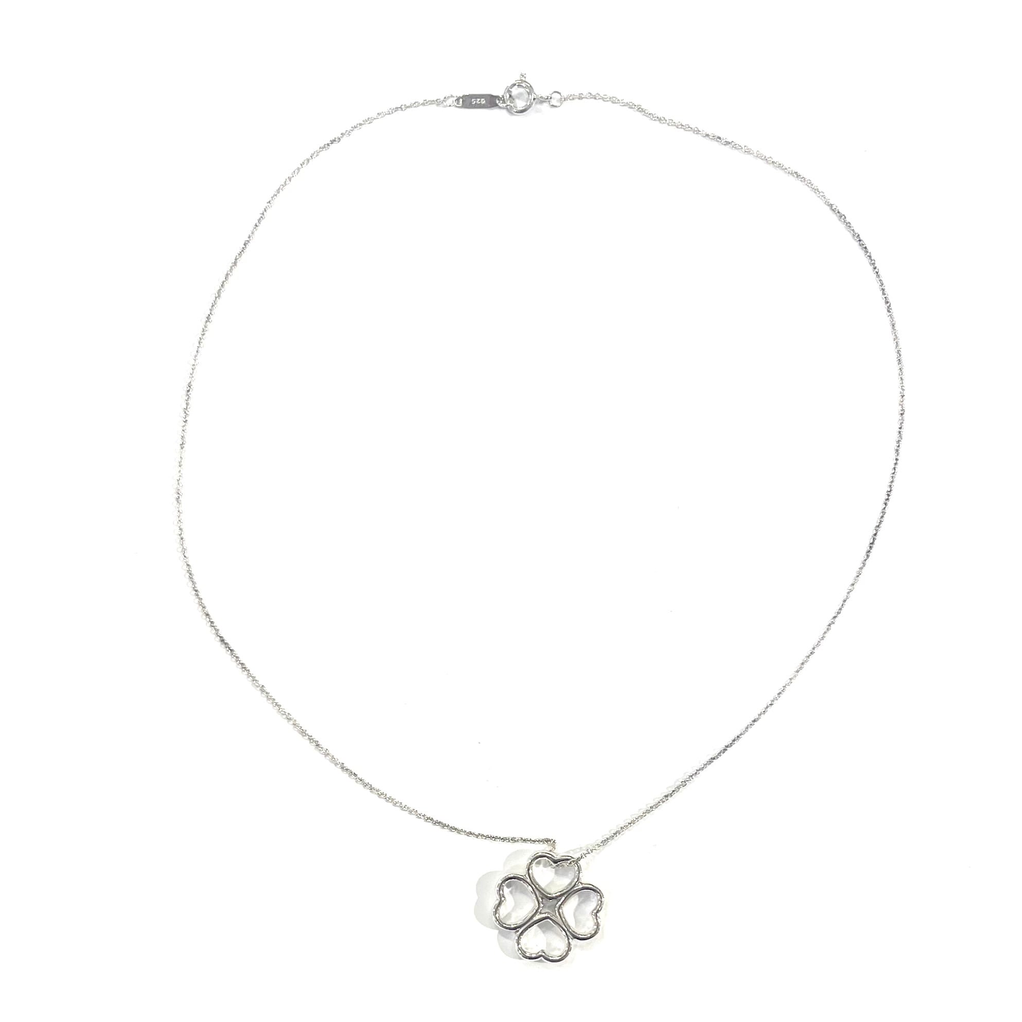 TIFFANY & Co.】ティファニー オープンハート クローバー ネックレス