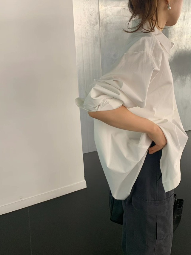 (OUNCE) clean boxy shirt / 2color