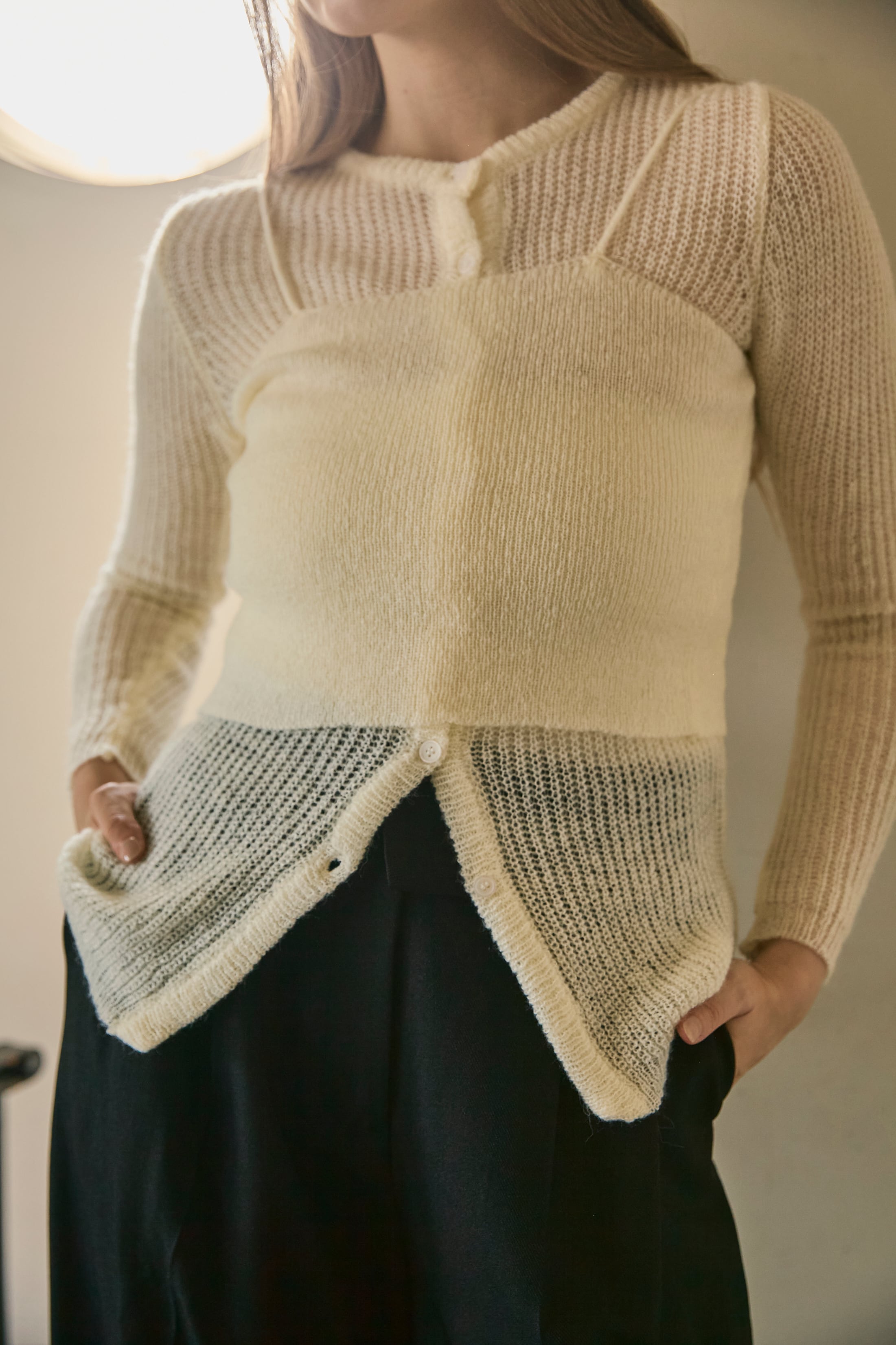 AM500905 knit cardigan bustier set【残り僅か】