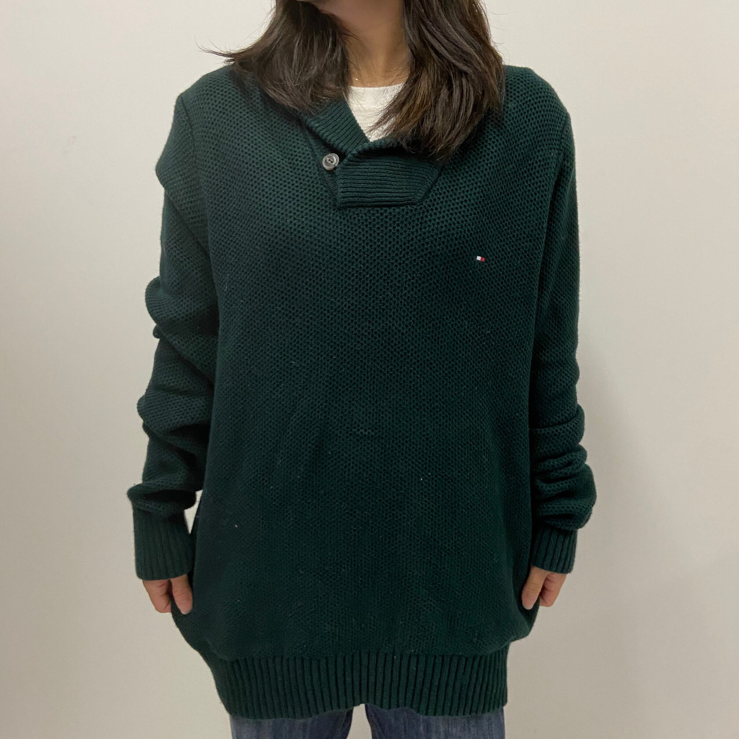 トミーヒルフィガー TOMMY HILFIGER カーディガン ショールカラー 