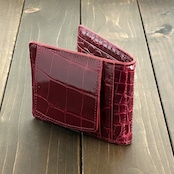 クロコダイル 無双 マネークリップ ボルドー