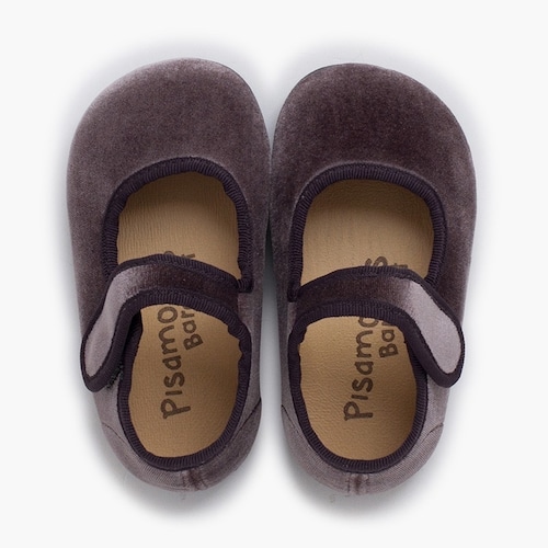 【Pisamonas】BAREFOOT VELOUR MARY JANE(Gris グレー) 【Pisamonas】BAREFOOT VELOUR MARY JANE(Gris グレー)
