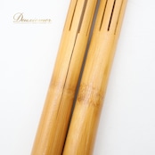 フラダンス プイリ ブラウン系 小物 小道具 茶 細め フラ ダンス タヒチアン ケース ケース付き 木製 舞台 ステージ ダンス小物 ダンス用品 レッスン 練習 イベント 艶 光沢 ペア タヒチアンダンス