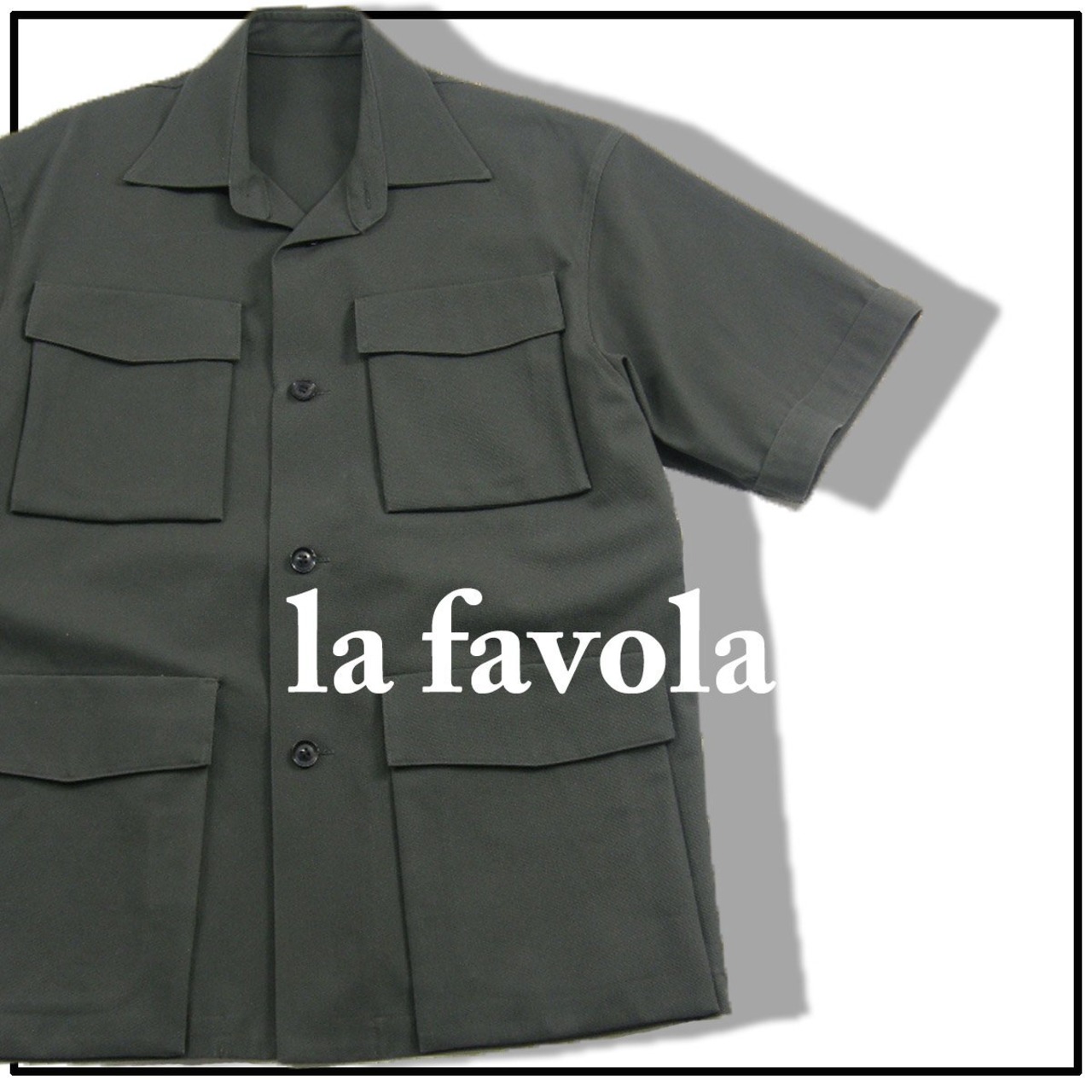 la favola / ラファーヴォラ サファリジャケット 日本製 テーラリング 