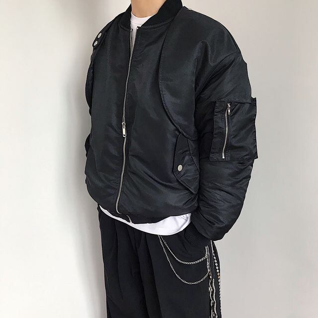 fundamine アシンメトリーMA-1ジャケット fundamine アシンメトリーMA-1ジャケット fundamine アシンメトリーMA