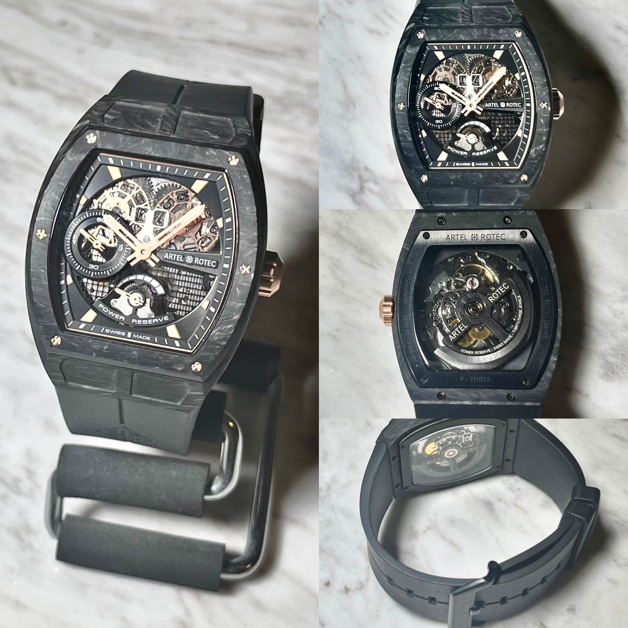 ARTEL ROTEC forged carbon case automatic watch