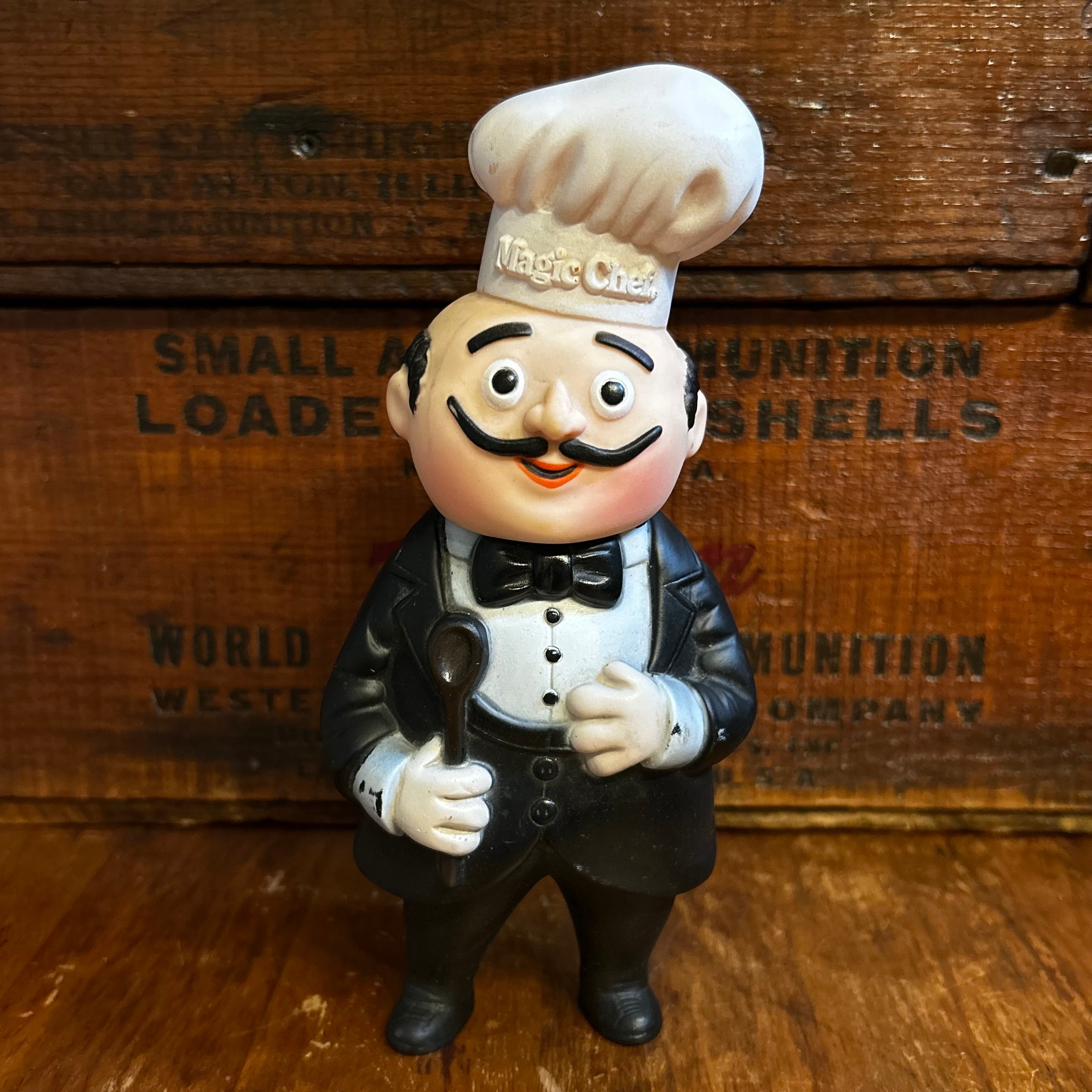 ビンテージ マジックシェフ バンクフィギュア アドバタイジング アメリカ8 1980s MAGIC CHEF Advertising Coin Bank / マジックシェフ
