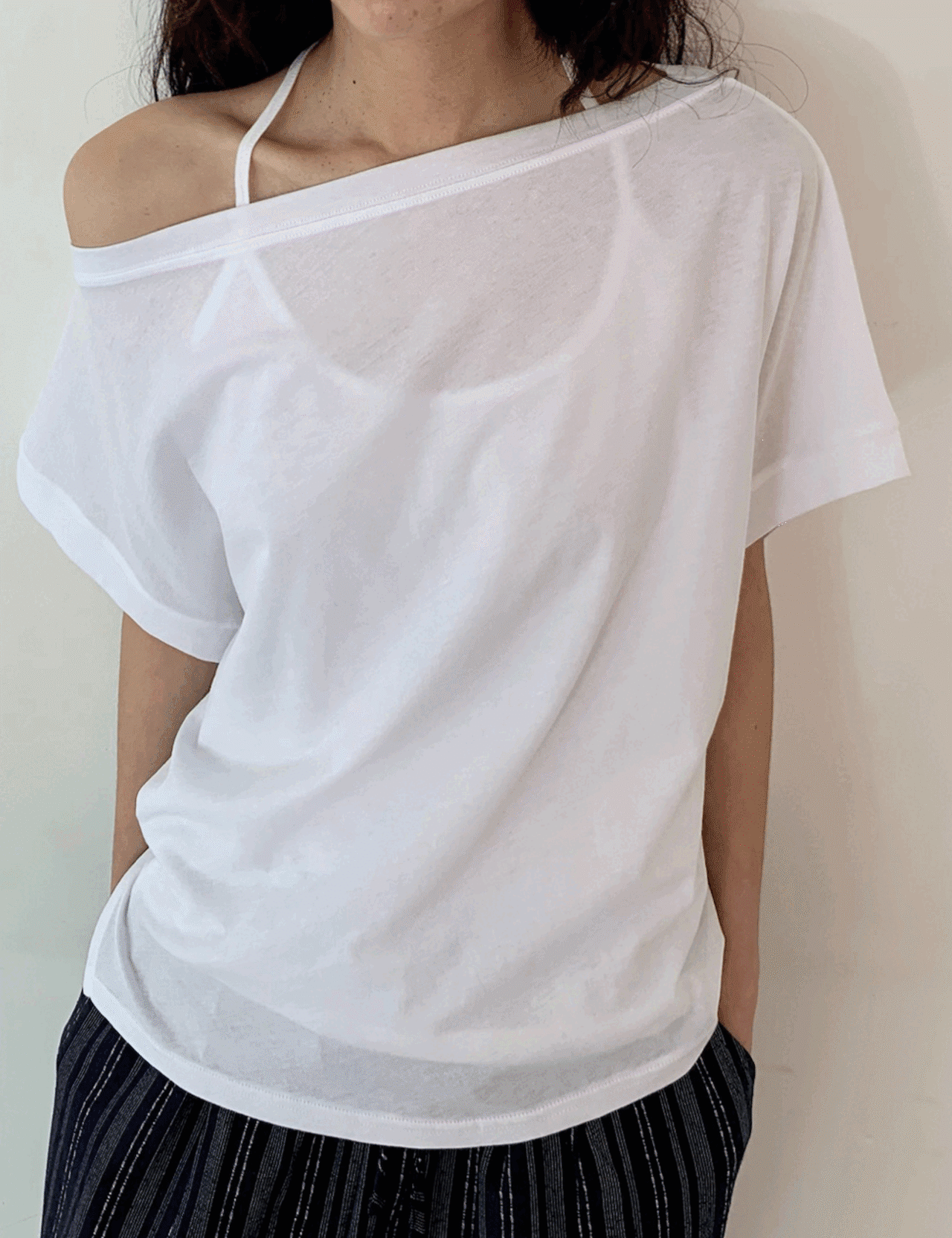 【新作５％OFF・3日間】Off-Shoulder Tops_4colors