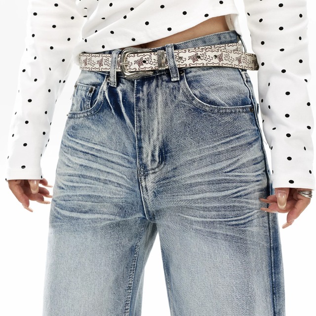 washed flare denim　ウォッシュドフレアデニム　J2127
