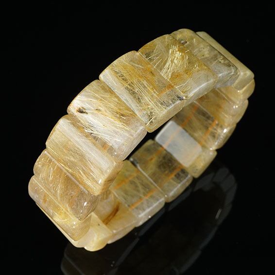 タイチンルチルクォーツ バングル ルチルクォーツ 一点物 111-42317