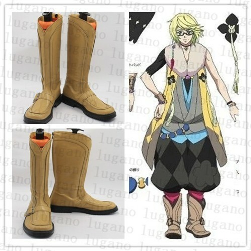 B104　幕末Rock（ばくまつロック）　桂小五郎　風 コスプレ専用靴 ブーツ コスプレ靴 ハロウィン
