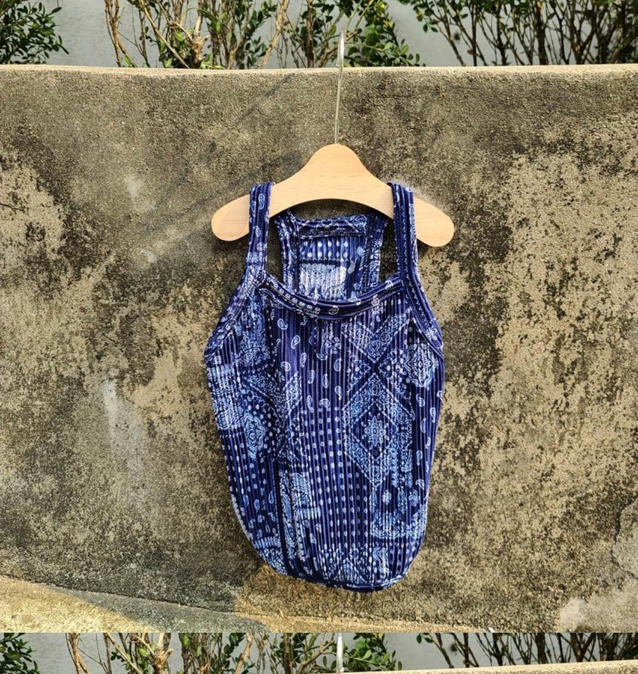 【nounnou】ペイズリーセミクロップ／わんちゃん用(2color)