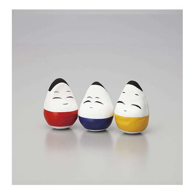 会津郷土玩具 起上り小法師 中