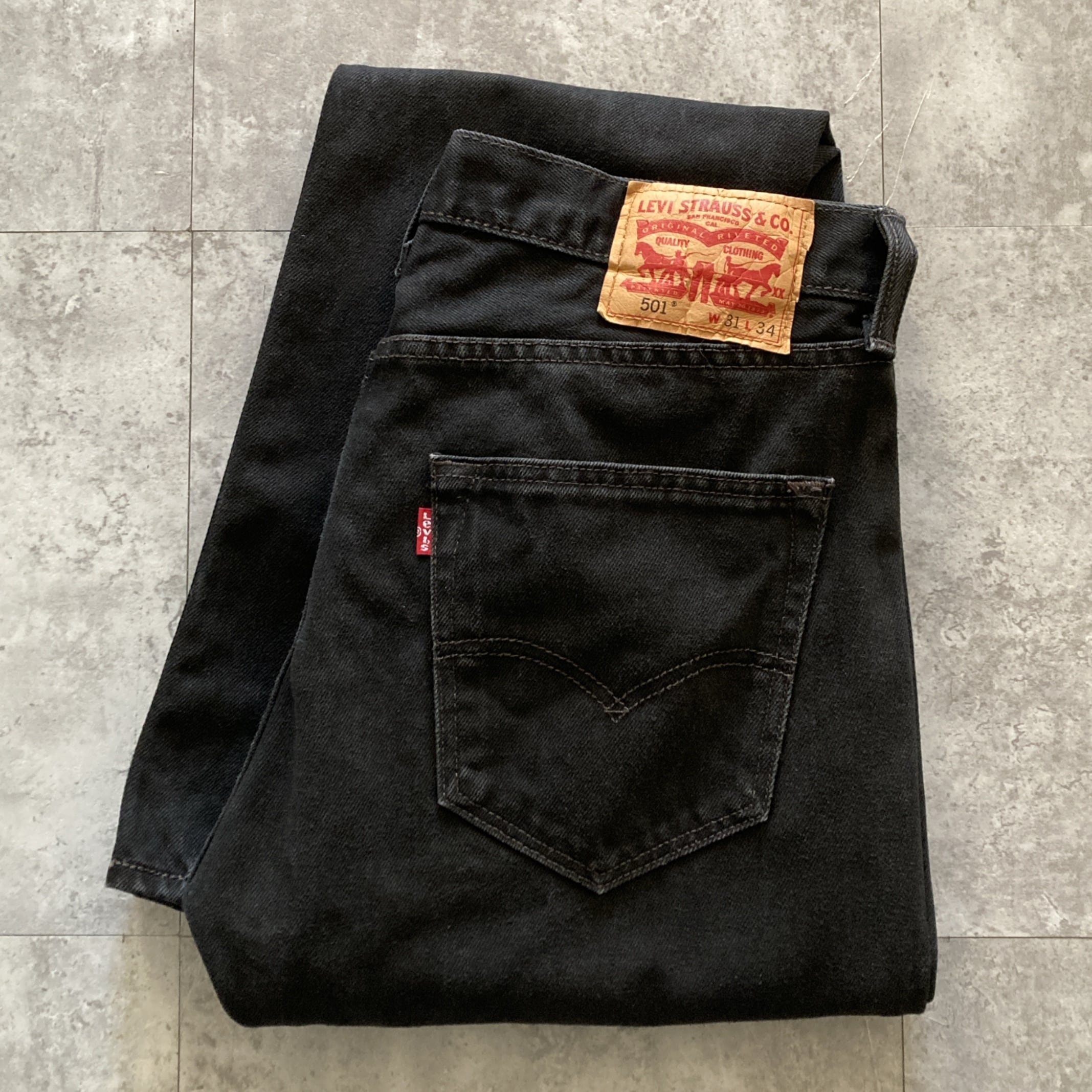 W34 L32】90's US.Levis 501 リーバイス アルバカーキ工場(501) ボタン