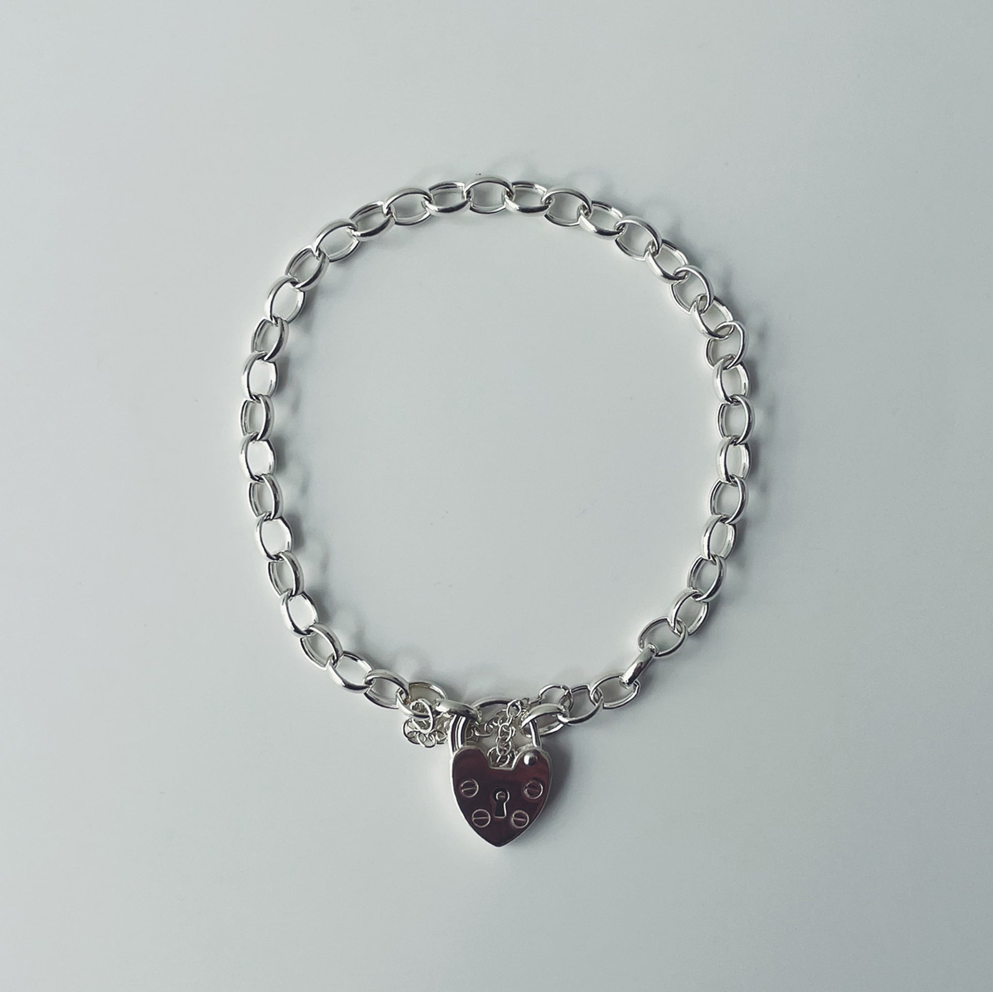 Heart Lock Bracelet｜Silver Charm | SASHIIRO