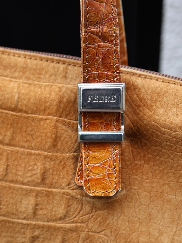 【gianfranco ferre】coloring suede leather bag