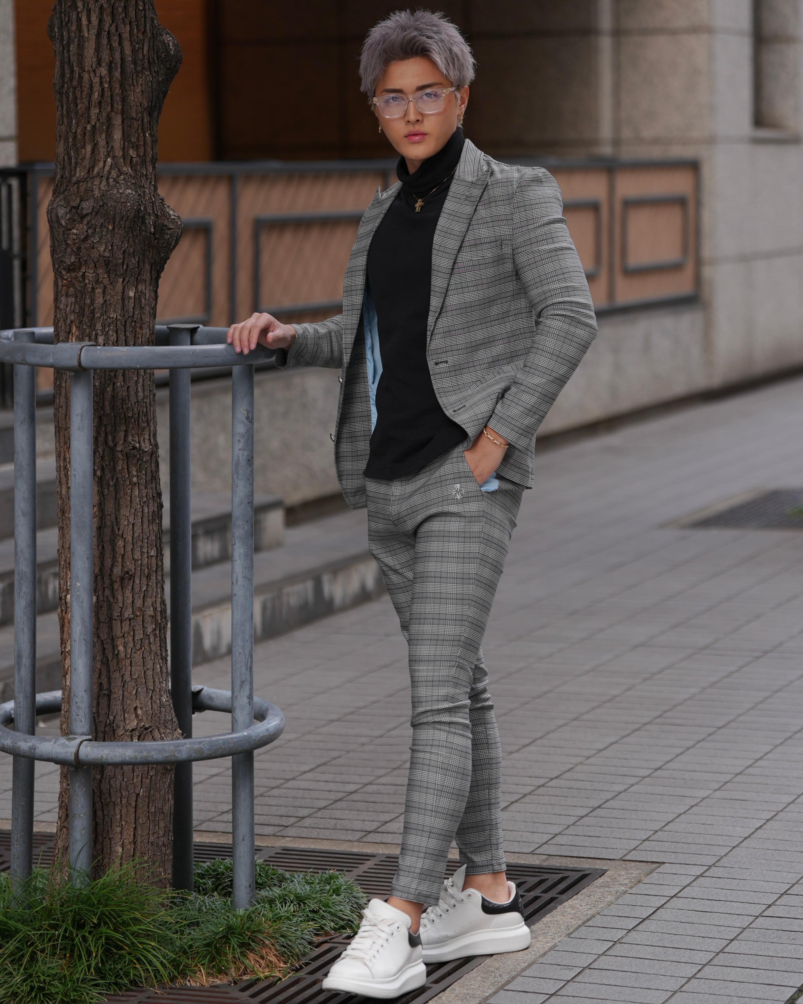 BELINDA チェック柄スーツセットアップ スラックス BELINDA ORIGINAL CHECK SLACKS【BB25028】 | BELINDA OFFICIAL