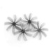 HQ T63mm×8 1.5mm-shaft GREY 2L2R