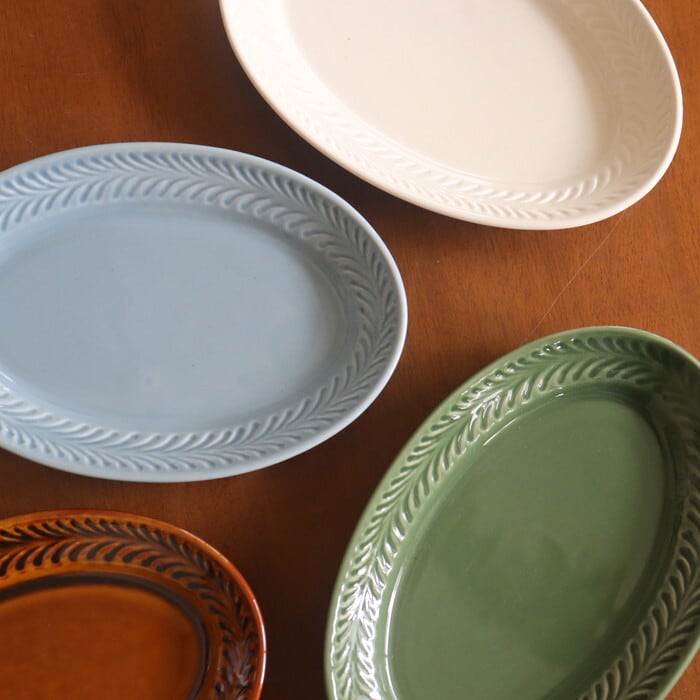 波佐見焼 翔芳窯 オーバルプレート Hasami-yaki Elliptical