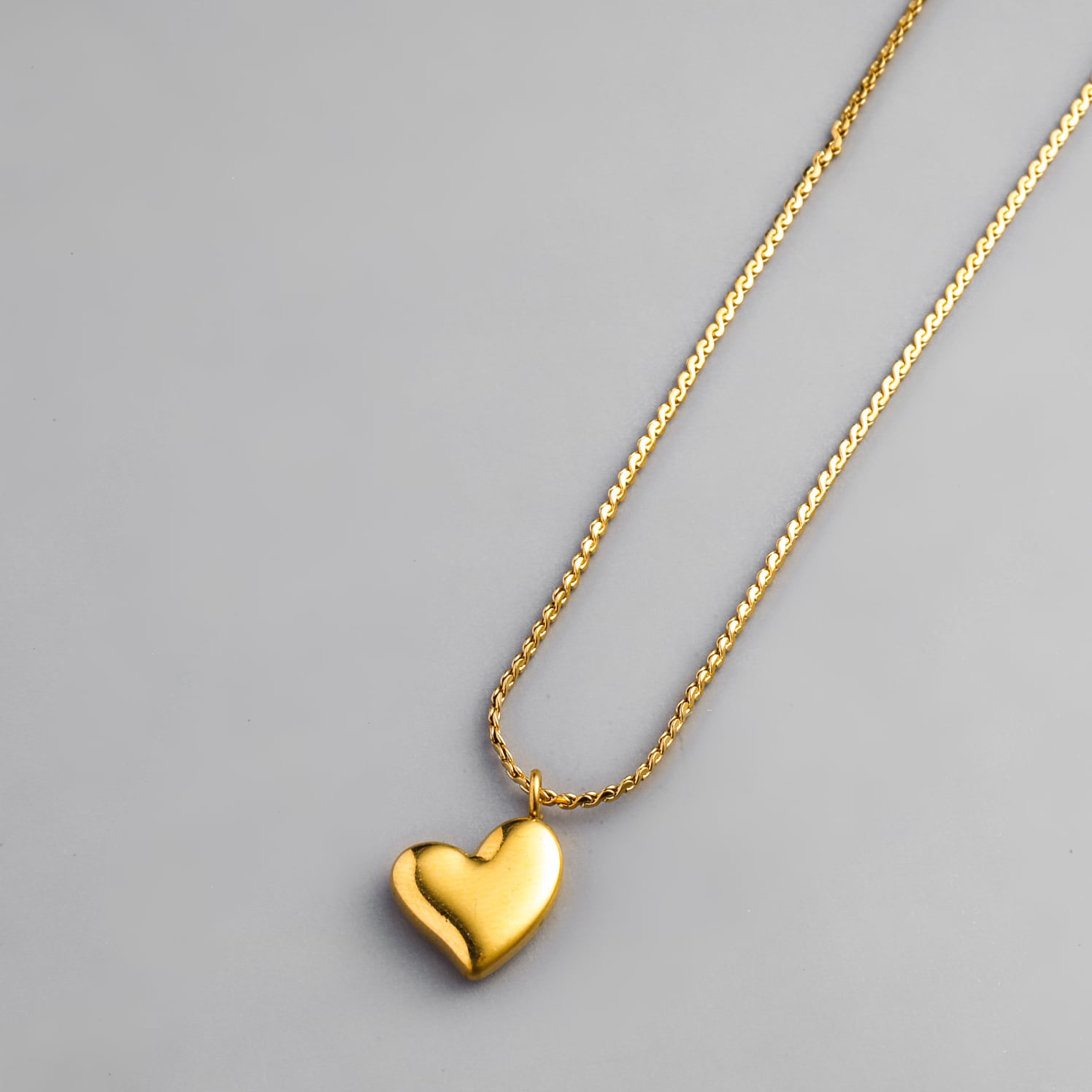 316L simple heart necklace  #n27