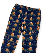 45R 45rpm フォーティファイブアール 花柄 ベロア風 パンツ 2 /ネイビー系 レディース