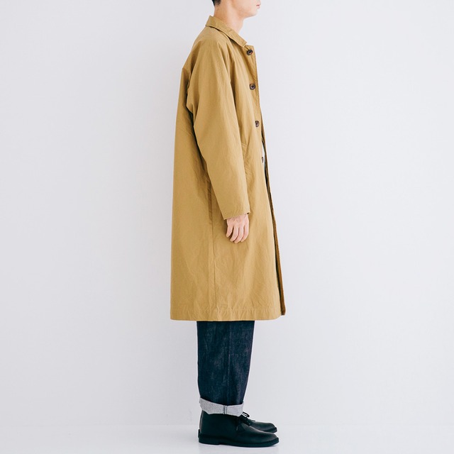 リネン RINEN 30/1高密度ウェザーステンカラーコート(R23202)全3色