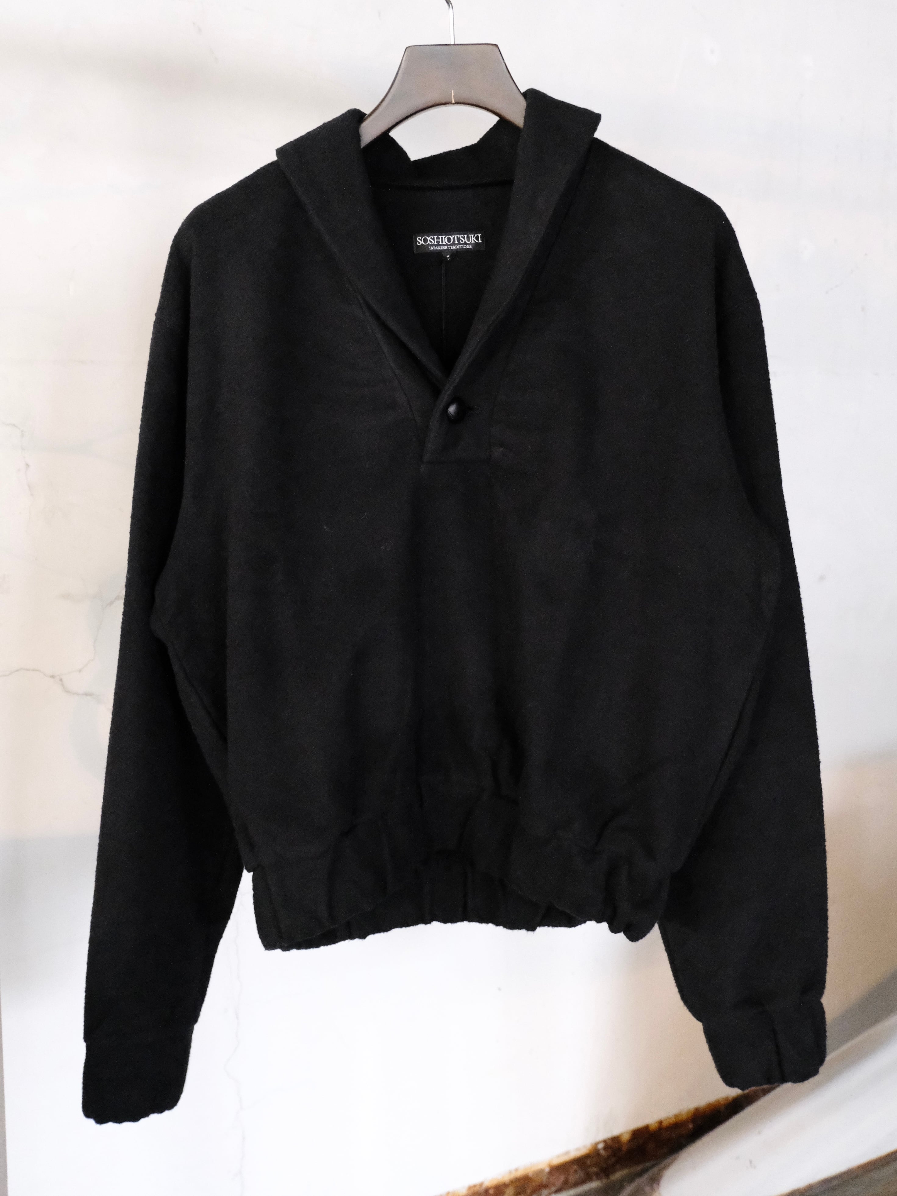 SOSHIOTSUKI】SHAWL COLLAR COTTON FLEECE JACKET | THE OUR