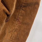 70s 80s VAN JAC ヴァンヂャケット 裏地チェック ショールカラー コーデュロイ 中綿 コート ジャケット M /キャメル・ブラウン系 メンズ アイビー トラッド ビンテージ