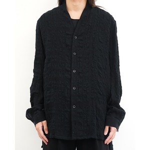 [D.HYGEN] (ディーハイゲン) ST102-0226A Shadow Check Shawl Collar Shirt